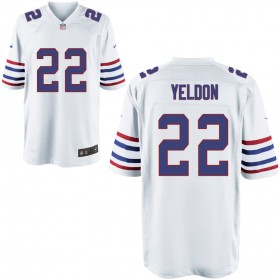 Mens Buffalo Bills Nike White Alternate Game Jersey YELDON#22