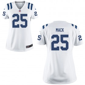 Women's Indianapolis Colts Nike White Game Jersey- MACK#25