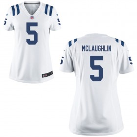 Women's Indianapolis Colts Nike White Game Jersey- MCLAUGHLIN#5