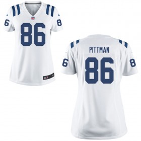 Women's Indianapolis Colts Nike White Game Jersey- PITTMAN#86