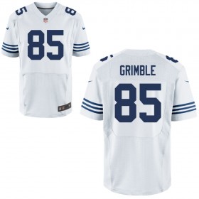 Mens Indianapolis Colts Nike White Alternate Elite Jersey GRIMBLE#85