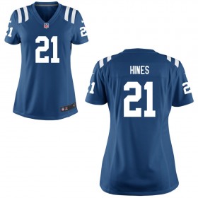 Women's Indianapolis Colts Nike Royal Game Jersey HINES#21