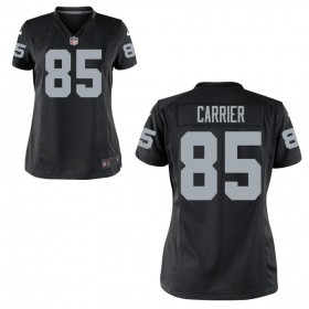 Women's Las Vegas Raiders Nike Black Game Jersey CARRIER#85