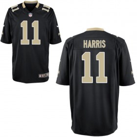 Youth New Orleans Saints Nike Black Game Jersey HARRIS#11