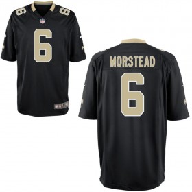 Youth New Orleans Saints Nike Black Game Jersey MORSTEAD#6