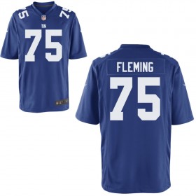 Youth New York Giants Nike Royal Game Jersey FLEMING#75