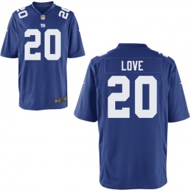 Youth New York Giants Nike Royal Game Jersey LOVE#20