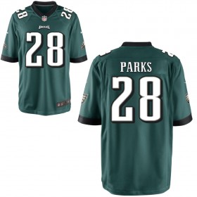 Youth Philadelphia Eagles Nike Midnight Green Game Jersey PARKS#28