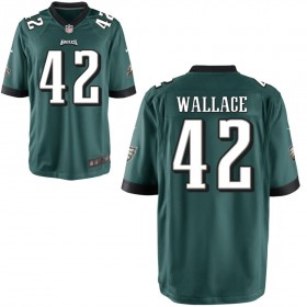 Youth Philadelphia Eagles Nike Midnight Green Game Jersey WALLACE#42
