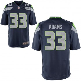 Youth Seattle Seahawks Nike College Navy Game Jersey ADAMS#33