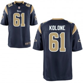 Youth Los Angeles Rams Nike Navy Game Jersey KOLONE#61