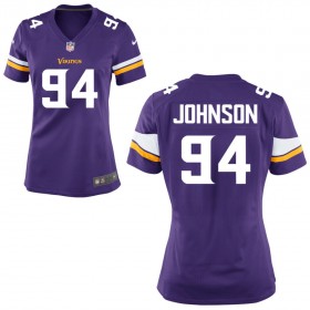Women's Minnesota Vikings Nike Purple Game Jersey JOHNSON#94