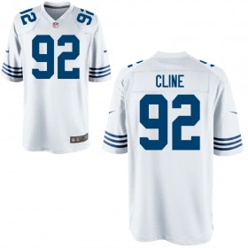 Men's Indianapolis Colts Nike Royal Throwback Game Jersey CLINE#92