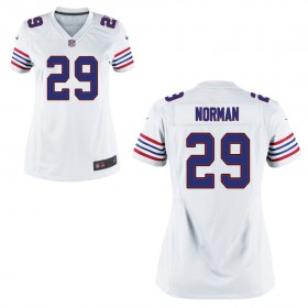 Women's Buffalo Bills Nike White Throwback Game Jersey NORMAN#29