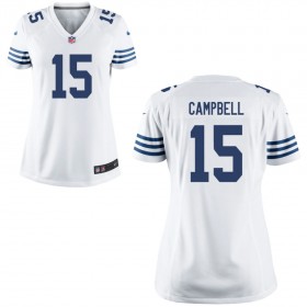Women's Indianapolis Colts Nike White Game Jersey CAMPBELL#15