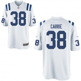 Youth Indianapolis Colts Nike White Game Jersey CARRIE#38