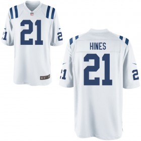 Youth Indianapolis Colts Nike White Game Jersey HINES#21