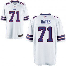 Nike Men's Buffalo Bills Game White Jersey BATES#71