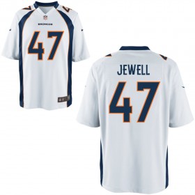 Nike Men's Denver Broncos Game White Jersey JEWELL#47