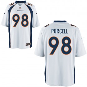 Nike Men's Denver Broncos Game White Jersey PURCELL#98