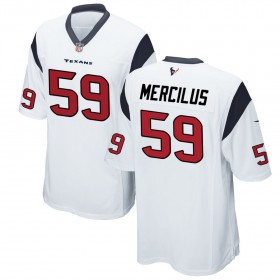 Nike Men's Houston Texans Game White Jersey MERCILUS#59