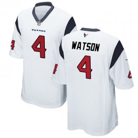 Nike Men's Houston Texans Game White Jersey WATSON#4