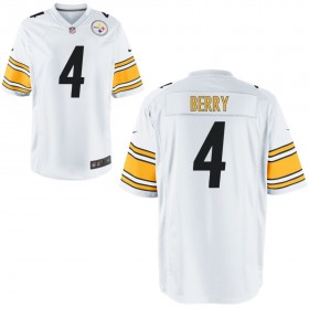 Nike Men's Pittsburgh Steelers Game White Jersey BERRY#4