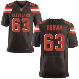 Men's Cleveland Browns Nike Brown Elite Jersey BROWN#63