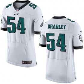 Men's Philadelphia Eagles Nike White Elite Jersey BRADLEY#54