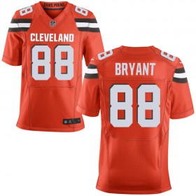 Men's Cleveland Browns Nike Orange Alternate Elite Jersey BRYANT#88