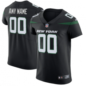 Men's New York Jets Nike Stealth Black Vapor Untouchable Elite Custom Jersey